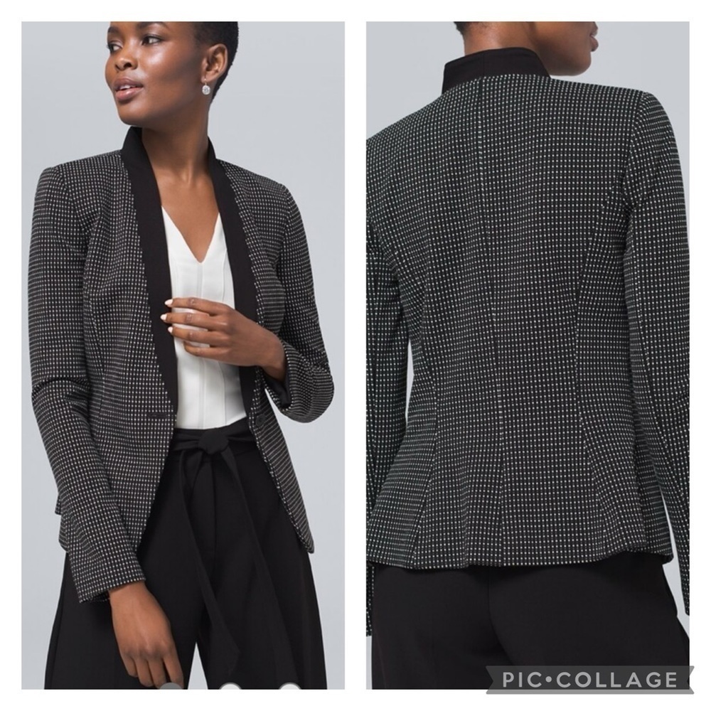 NWT WHBM Petite Polka Dot Blazer